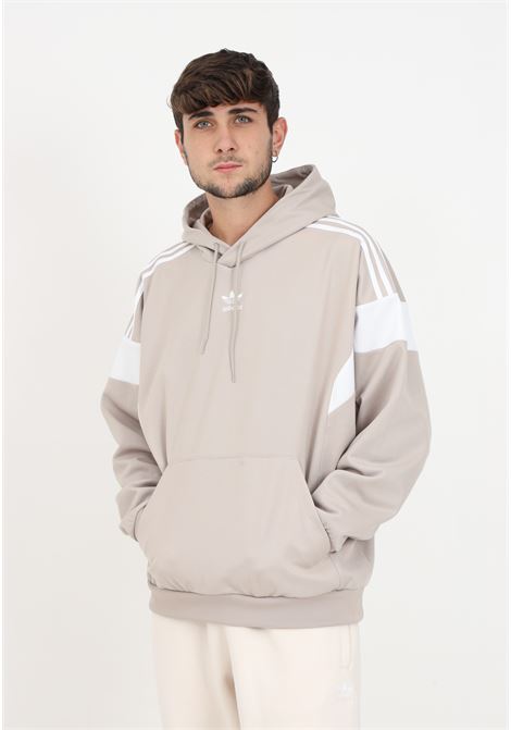 Beige hooded sweatshirt for men ADIDAS ORIGINALS | IM4518.