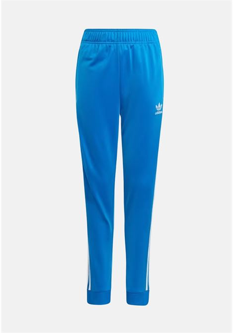 Light blue sports trousers for boys and girls ADIDAS ORIGINALS | Pants | IN4758.