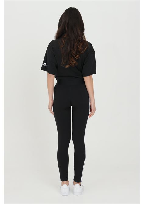 Black leggings for women with logo and 3 Stripes ADIDAS PERFORMANCE | Leggings | GL0723.