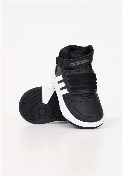 Black Hoops Mid sneakers for newborns ADIDAS PERFORMANCE | Sneakers | GW0408.