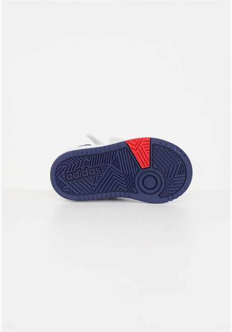 Scarpe HOOPS MID 3.0 AC I  bianche con lacci da neonati unisex ADIDAS PERFORMANCE | Sneakers | GZ9650.