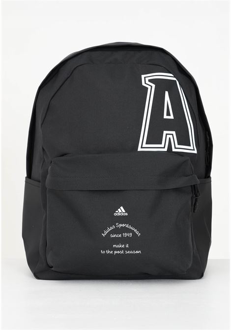 Black backpack for men and women with initial logo print ADIDAS PERFORMANCE | Backpacks | HY0744.