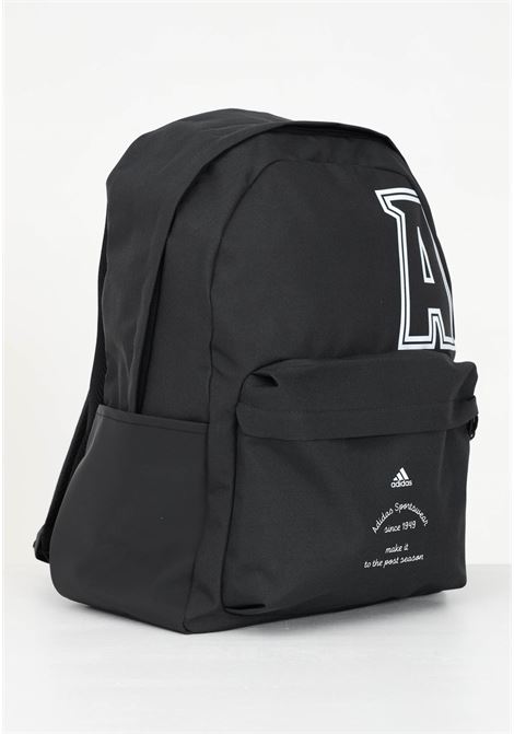 Black backpack for men and women with initial logo print ADIDAS PERFORMANCE | Backpacks | HY0744.