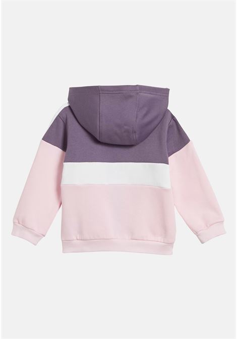 Tuta Tiberio 3-Stripes Colorblock Fleece rosa e viola da neonato ADIDAS PERFORMANCE | Tute | IA3126.