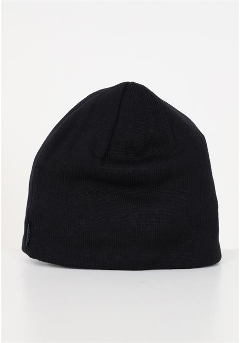 Black knitted hat with maxi logo for men and women ADIDAS PERFORMANCE | Hats | IB2645.