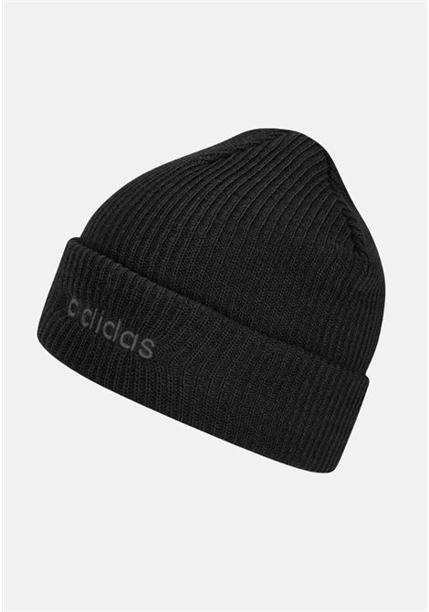 Black beanie with logo for men and women ADIDAS PERFORMANCE | Hats | IB2649.