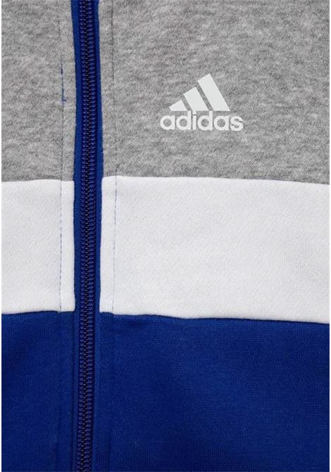 Sporty blue and gray tracksuit with logo for children ADIDAS PERFORMANCE | Sport suits | IJ5373.