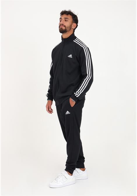 Basic 3Stripes men's black fleece tracksuit ADIDAS PERFORMANCE | Sport suits | IJ6067.