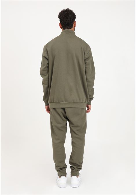 Men's olive green Basic 3Stripes fleece tracksuit ADIDAS PERFORMANCE | Sport suits | IJ6071.