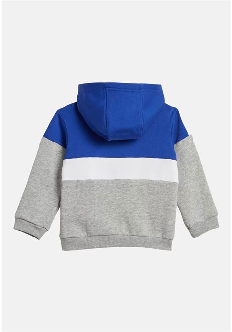 Tuta Tiberio 3-Stripes Colorblock Fleece grigia e blu da neonato ADIDAS PERFORMANCE | Tute | IJ6323.