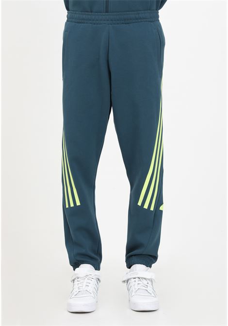 Pantalone sportivo Future Icons 3-Stripes verde da uomo ADIDAS PERFORMANCE | Pantaloni | IJ6372.