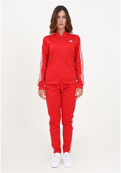Tuta sportiva Essentials 3-Stripes rossa da donna ADIDAS PERFORMANCE | Tute | IJ8784.
