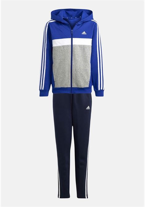 Tiberio 3-Stripes Colorblock children's blue tracksuit ADIDAS PERFORMANCE | Sport suits | IJ8805.