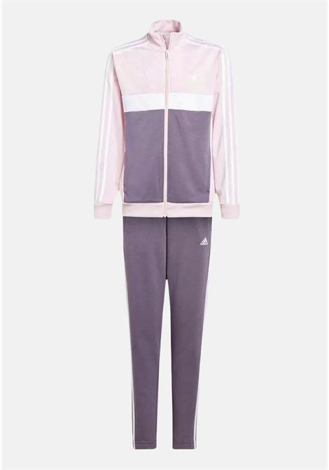 Tiberio 3-Stripes Colorblock pink and purple tracksuit for girls ADIDAS PERFORMANCE | Sport suits | IJ8806.