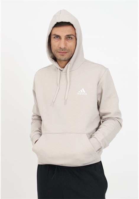 Beige sweatshirt with logo embroidery and hood for men ADIDAS PERFORMANCE | Hoodie | IL3294.