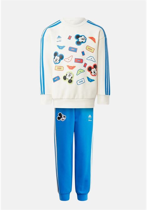 Light blue and beige tracksuit for children in collaboration with Miky Mouse ADIDAS PERFORMANCE | Sport suits | IQ4798.