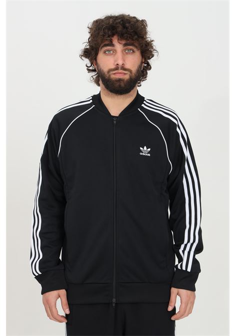 Men's black zip-up sweatshirt ADIDAS | GF0198.