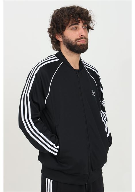 Men's black zip-up sweatshirt ADIDAS ORIGINALS | GF0198.