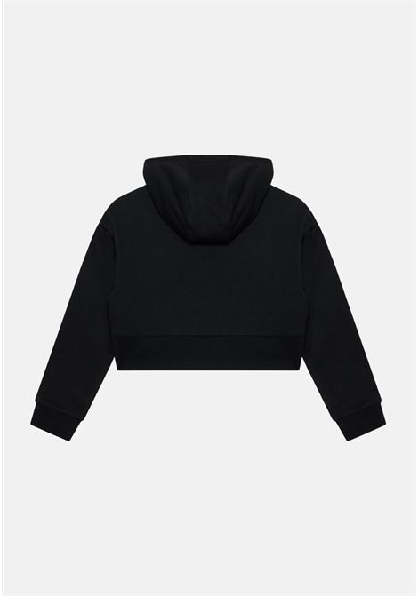 Girl's Black Hoodie Adicolor Cropped Hoodie ADIDAS | Sweatshirt | H32337.