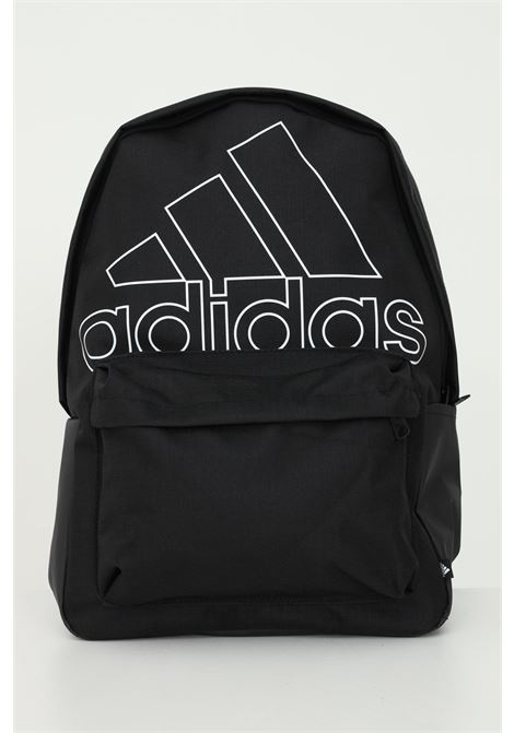 Black backpack for men and women with adidas Badge of Sport logo ADIDAS | Backpack | HC4759.
