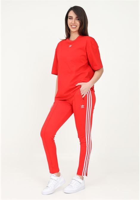 Track pants rosso da donna ADIDAS | Pantaloni | HF1992.