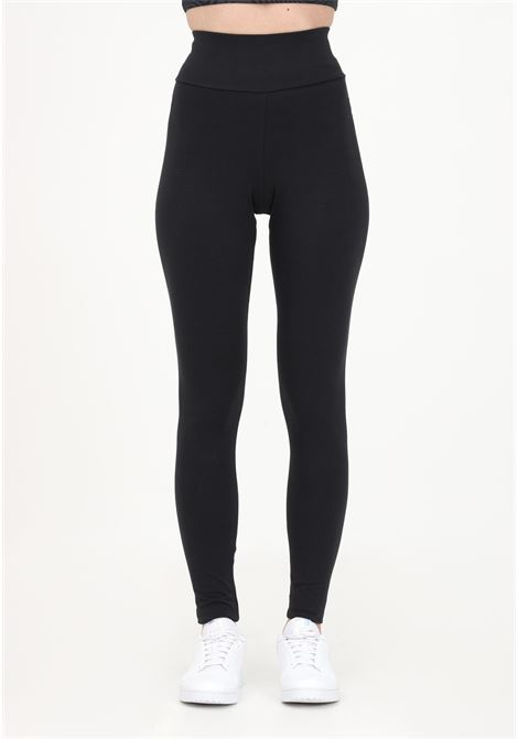 Black leggings for women with trefoil logo print on the back ADIDAS | Leggings | IA6446.