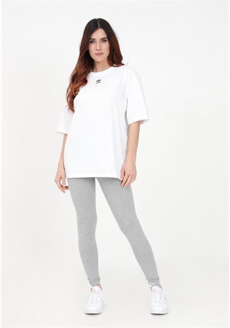 Gray leggings for women with trefoil logo print on the back ADIDAS ORIGINALS | Leggings | IA6447.