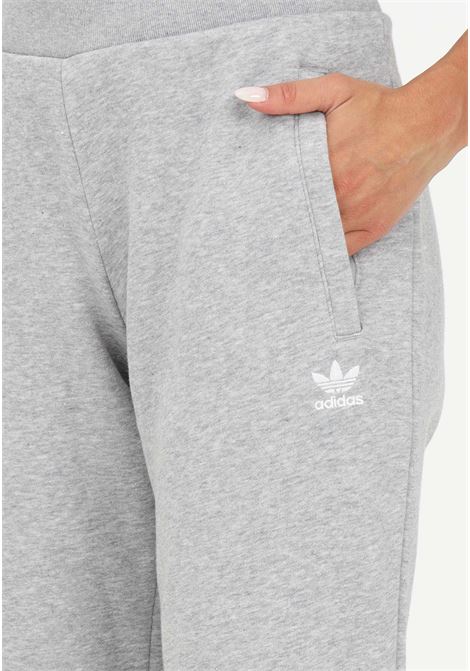 Gray sports pant for women with Trefoil logo ADIDAS | Pants | IA6460.