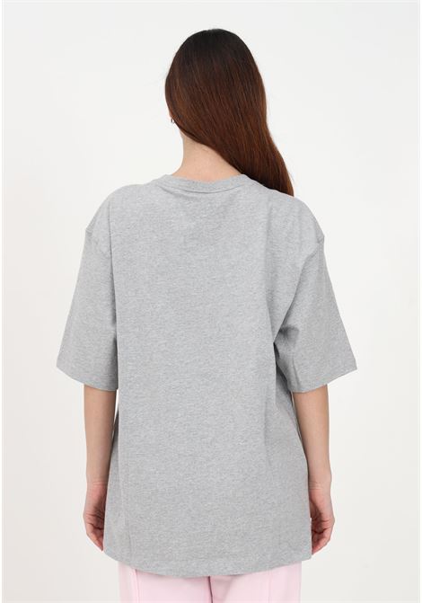 T-shirt sportiva grigia da donna con ricamo logo Trefoil ADIDAS ORIGINALS | T-shirt | IA6466.