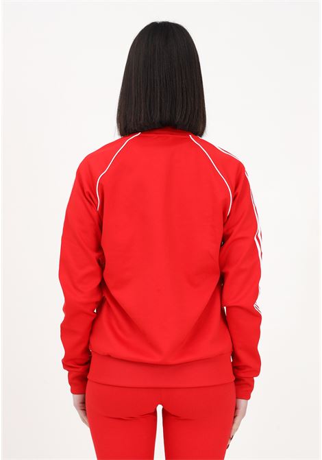 SST women's red zip sweatshirt ADIDAS | IB5913.