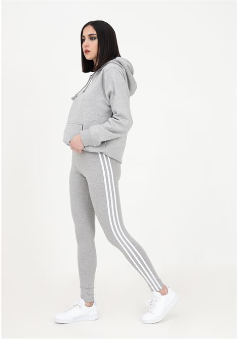 Gray 3-stripes leggings for women ADIDAS | Leggings | IB7384.