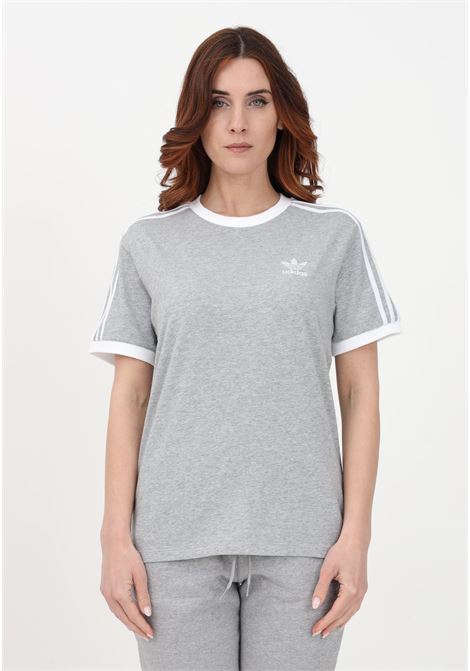 T-shirt sportiva grigia da donna Adicolor Classic 3-Stripes ADIDAS | T-shirt | IB7409.