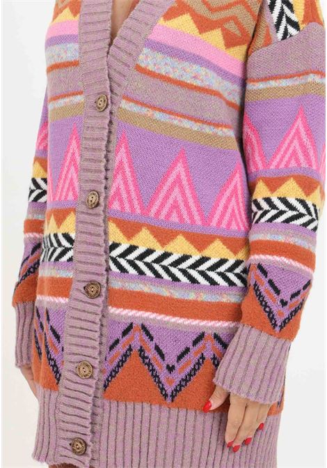Cardigan with multicolor pattern for women AKEP | Cardigan | MGKD030561