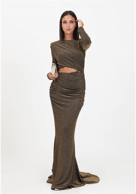 Long gold dress for women ALMA SANCHEZ | Dresses | ADALFA-ELORO