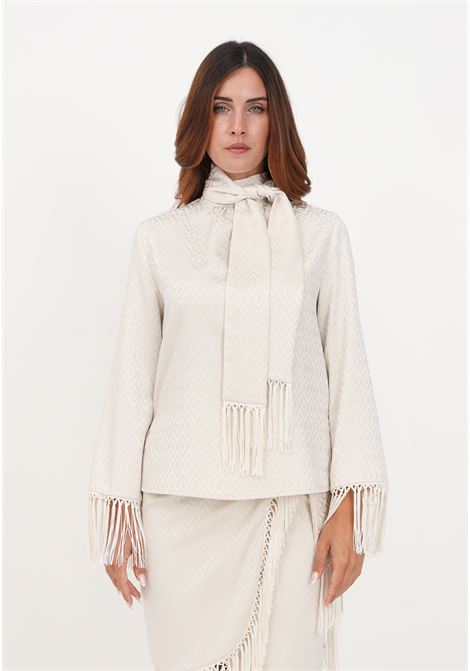 Cream colored blouse for women ALMA SANCHEZ | Blouses | BARNI-JQPERLA