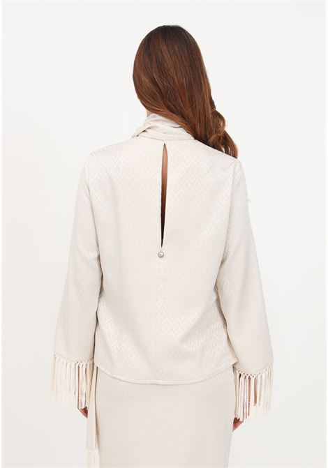 Cream colored blouse for women ALMA SANCHEZ | Blouses | BARNI-JQPERLA