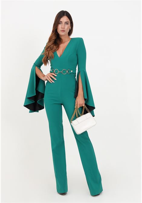 Elegant green jumpsuit for women ALMA SANCHEZ | Sport suits | ELETTRA-TSMERALDO