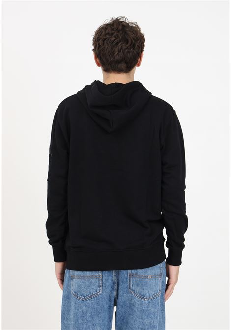 Black hooded sweatshirt for men ALPHA INDUSTRIES | Hoodie | 15832103