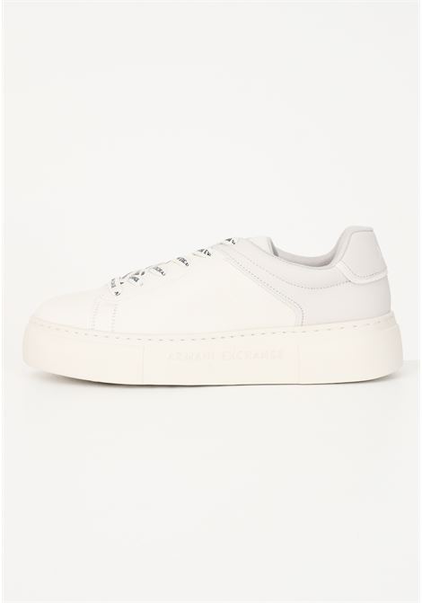 Classic beige women's sneakers in eco-leather ARMANI EXCHANGE | Sneakers | XDX133XV725S030