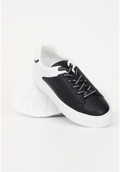 Classic black women's sneakers in eco-leather ARMANI EXCHANGE | Sneakers | XDX133XV725S277