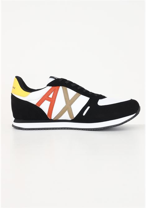 Sneakers in ecosuede mesh da uomo con logo AX laterale ARMANI EXCHANGE | Sneakers | XUX017XCC68S277