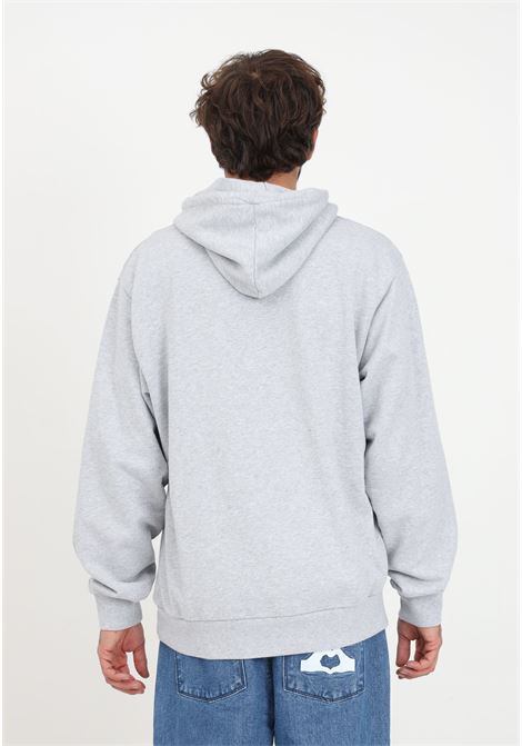Gray sweatshirt with logo patch and hood for men ARTE | AW23-033HGREY