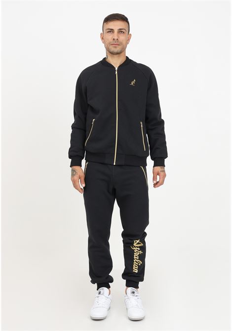 Black tracksuit with logo embroidery for men AUSTRALIAN | Sport suits | SPUTU0009-2219-0027