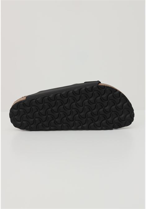 Black slippers for men and women in faux leather BIRKENSTOCK | slipper | 051793.