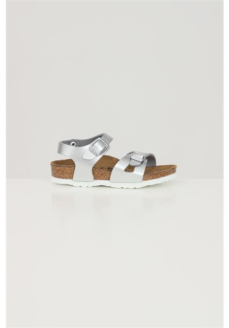 Rio Kids silver baby sandal BIRKENSTOCK | Sandals | 1012518.