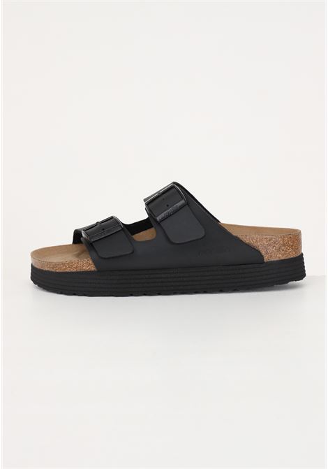 Arizona Platform vegan women's black slippers BIRKENSTOCK | Slippers | 1018520.
