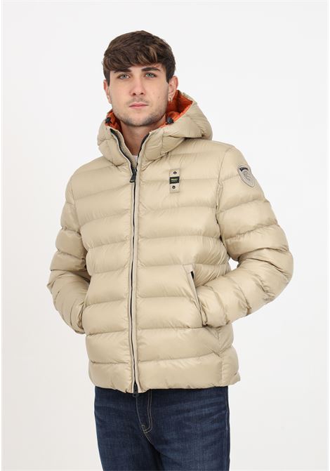 Quilted down jacket with hood for men BLAUER | Jackets | 23WBLUC02083-005958320CZ