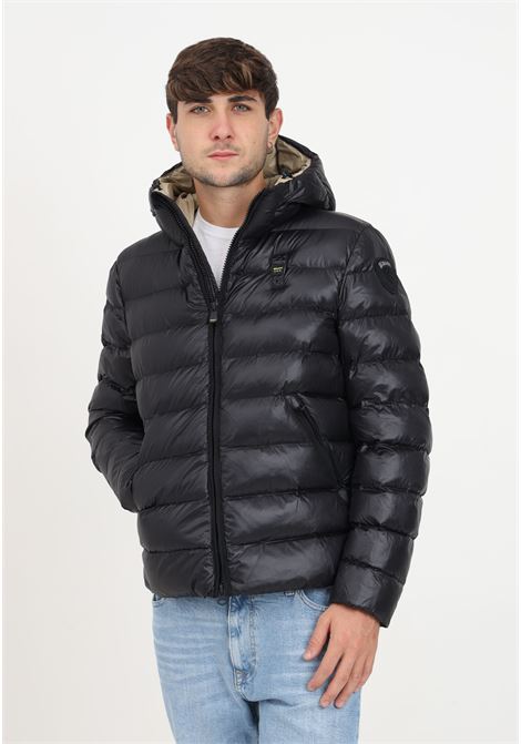 Quilted down jacket with hood for men BLAUER | Jackets | 23WBLUC02083-005958999TT