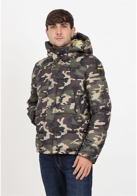 Camouflage patterned down jacket for men BLAUER | Jackets | 23WBLUC02324-006674659