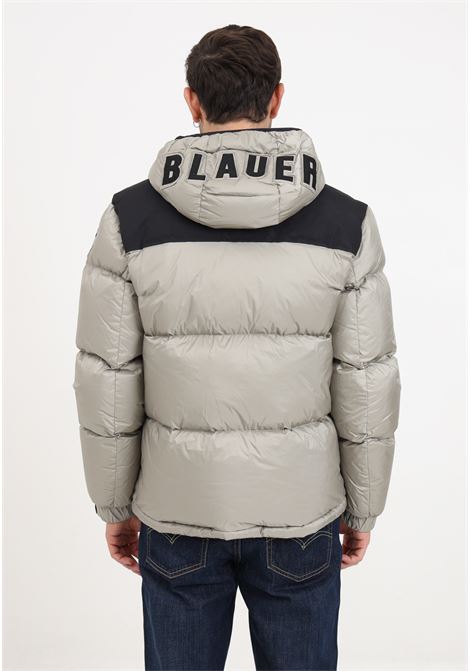 Hooded down jacket with men's writing BLAUER | Jackets | 23WBLUC03010-006365929